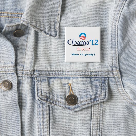 Obama 2012 Campaign Button (In situ)