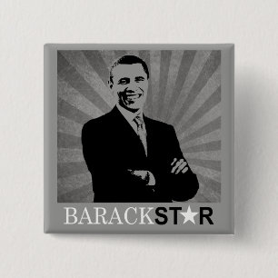 Obama 2012 Campaign Button - Barack Star