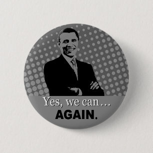 Obama 2012 Campaign Button - Ja, dat kunnen we nog