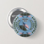 Obama 2012: De Button van het President herkiezen (Voorkant /achterkant)