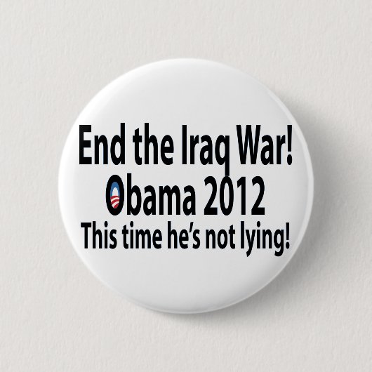 Obama 2012 Deze keer liegt hij niet! Ronde Button 5,7 Cm (Voorkant)
