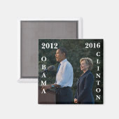Obama 2012 en Clinton 2016 Magneet (Voorkant / Achterkant)
