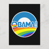 Obama 2012 Gay Pride Rainbow Briefkaart (Voorkant)