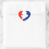 Obama 2012 hart sticker (Tas)