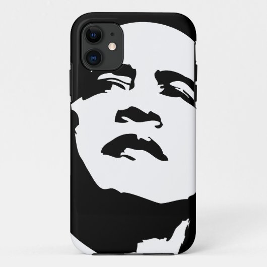 Obama 2012 iPhone 5 Hoesje zwart-wit (Achterkant)