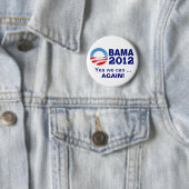 Obama 2012 - Ja, we kunnen... Nogmaals! Campagne B Ronde Button 5,7 Cm (In situ)