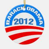 Obama 2012 keramisch ornament (Voorkant)