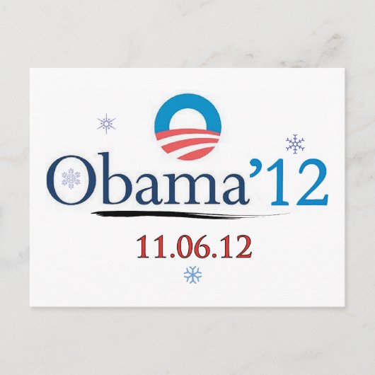 Obama 2012 Kerst Briefkaart (Voorkant)