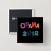 Obama 2012 koelkast Alphabet Magnet Button (Voorkant /achterkant)