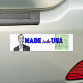 Obama 2012 Made in USA Bumpersticker (Op auto)