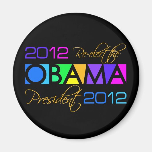OBAMA 2012 magneet (Voorkant)