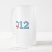 Obama 2012 matglas bierpul (Voorkant links)