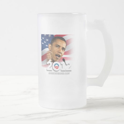 Obama 2012 matglas bierpul (Rechts)