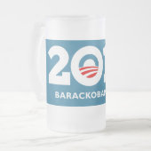 Obama 2012 matglas bierpul (Voorkant links)