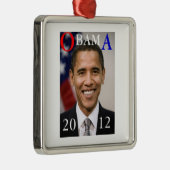 OBAMA 2012 METALEN ORNAMENT (Rechts)