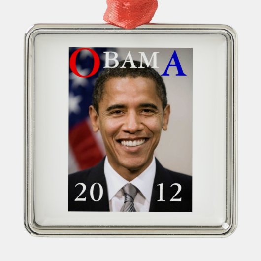 OBAMA 2012 METALEN ORNAMENT (Voorkant)