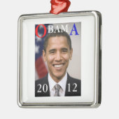 OBAMA 2012 METALEN ORNAMENT (Links)