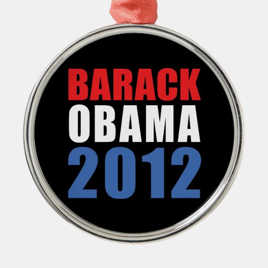 Obama 2012 metalen ornament (Voorkant)
