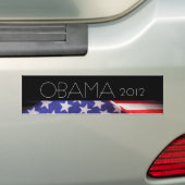 OBAMA 2012 Mod-Bumpersticker Bumpersticker (Op auto)