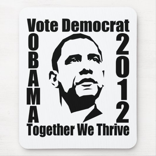 OBAMA 2012 mousepad Muismat (Voorkant)