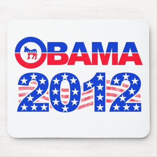 OBAMA 2012 mousepad Muismat (Voorkant)