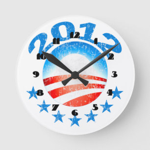 Obama 2012 Muur Klok