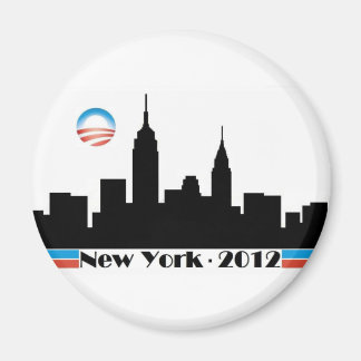 Obama 2012 New York City Skyline Magneet
