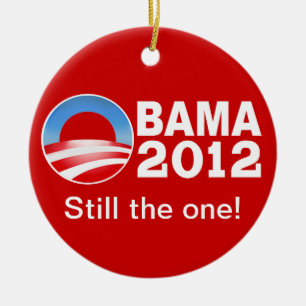 Obama 2012 - Nog steeds die! Patriottisch siermidd Keramisch Ornament