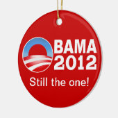 Obama 2012 - Nog steeds die! Patriottisch siermidd Keramisch Ornament (Links)