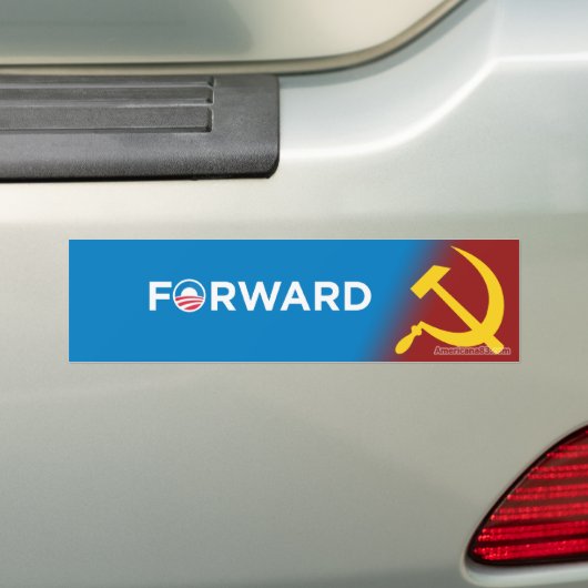 Obama 2012 (parodie) Op weg naar het socialisme Bumpersticker (Op auto)