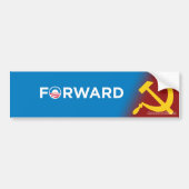 Obama 2012 (parodie) Op weg naar het socialisme Bumpersticker (Voorkant)