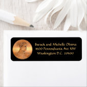 Obama 2012 Penny Etiket (Insitu)