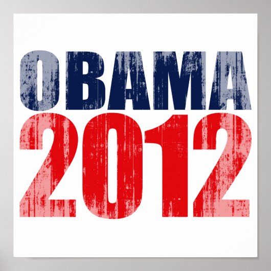 OBAMA 2012 .png Poster (Voorkant)