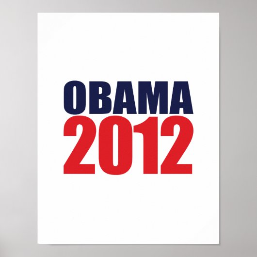 OBAMA 2012 -.png Poster (Voorkant)