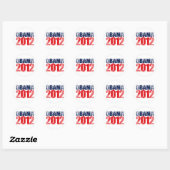 OBAMA 2012 .png Ronde Sticker (Vel)