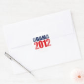 OBAMA 2012 .png Ronde Sticker (Envelop)
