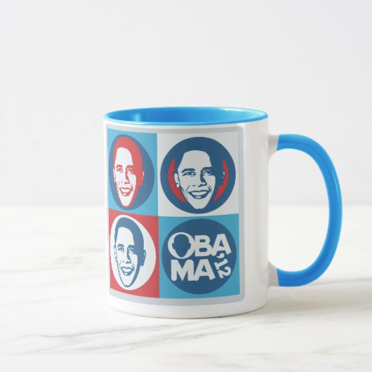 Obama 2012 Pop Art Mok (Rechts)