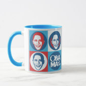 Obama 2012 Pop Art Mok (Links)