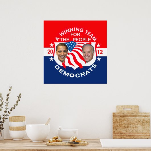 Obama 2012 POSTER print (Keuken)