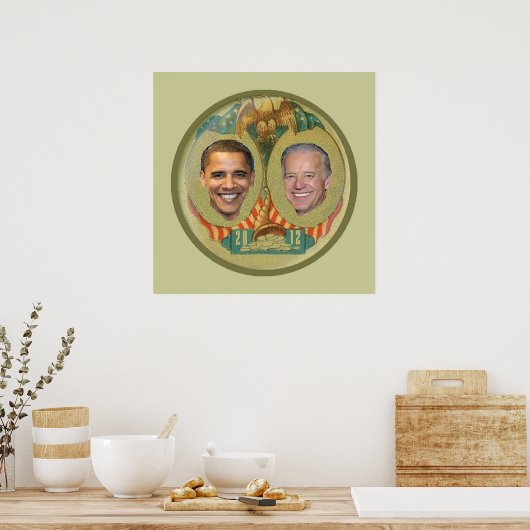Obama 2012 POSTER print (Keuken)