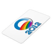 Obama 2012 Pride Button Magneet (Linkerzijde)