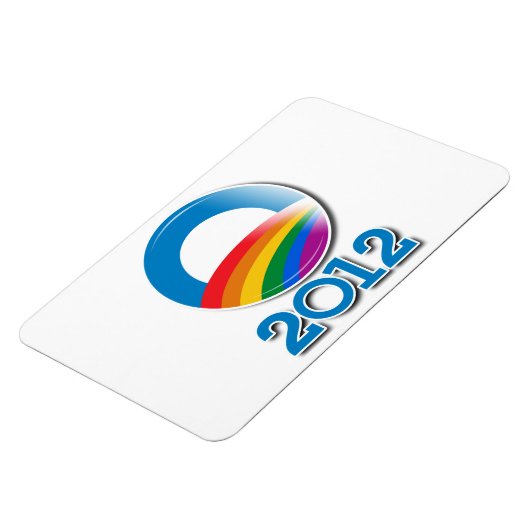 Obama 2012 Pride Button Magneet (Linkerzijde)