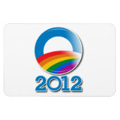 Obama 2012 Pride Button Magneet (Horizontaal)