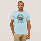 Obama 2012 Pride Button .png T-shirt (Voorkant volledig)