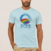 Obama 2012 Pride Button .png T-shirt (Voorkant)