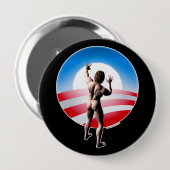 Obama 2012 ronde button 4,0 cm (Voorkant /achterkant)