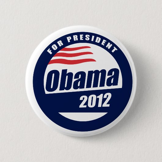 Obama 2012 ronde button 5,7 cm (Voorkant)