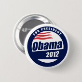 Obama 2012 ronde button 5,7 cm (Voorkant /achterkant)
