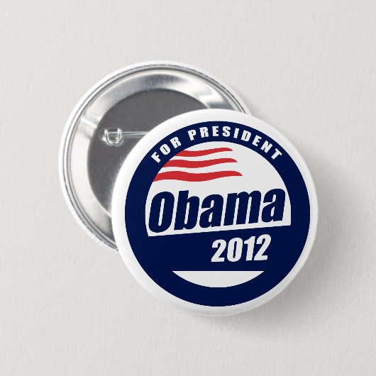 Obama 2012 ronde button 5,7 cm (Voorkant /achterkant)