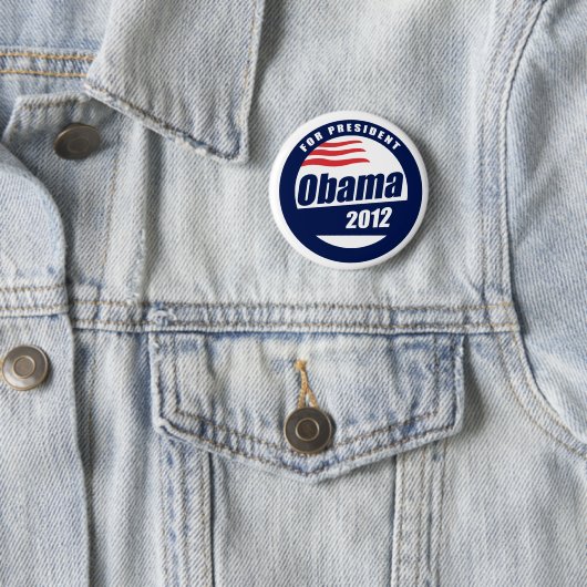Obama 2012 ronde button 5,7 cm (In situ)